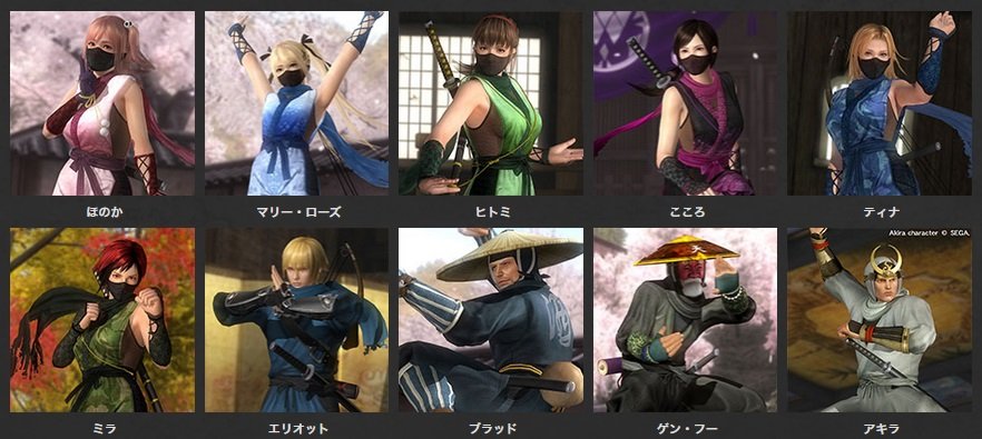 DOA5LR NINJAなりきりコスチュームVol.1